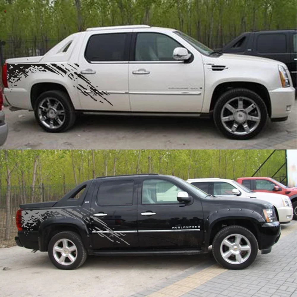 Pickup Body Side Stickers For Isuzu Dmax Dodge RAM 1500 Toyota Hilux Tacoma VW Amarok Truck Splash Decor Decals Auto Accessories - view 4