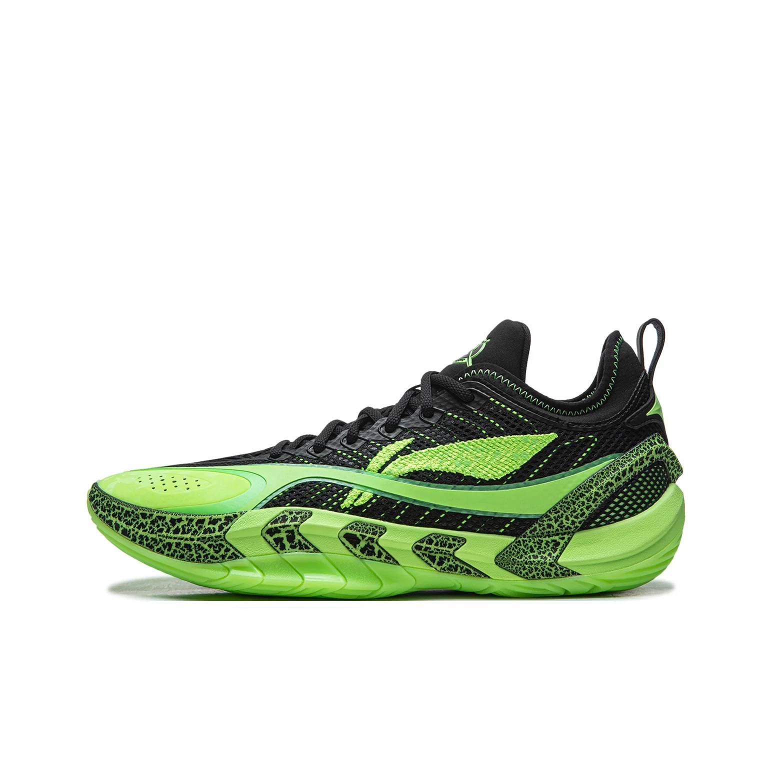 Chaussures de basketball Li Ning pour hommes, basses, de performance en extérieur, avec amorti, résistance à l'abrasion, soutien et adhérence optimale, ABFW001-8