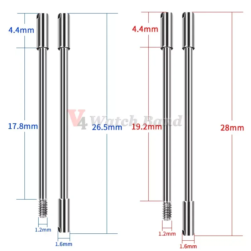 2pcs Screw Pins for Audemars Piguet Royal Oak Offshore Watch Connection Rod Stainless Steel Screw Pin  Watch Accessories