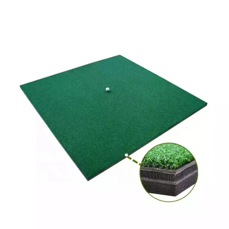 Manufacturer High Quality Indoor Golf Driving Range Mat Anti-skip Nylon Turf Practice Mat Golf 3D Hitting Mat