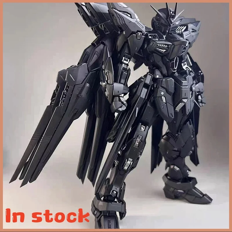 In Stock Mg 1/100 Pianxin Model Mgex Strike Freedom Assembly Model Kit Midnight Coating Action Figure Plastic Model Toys Custom