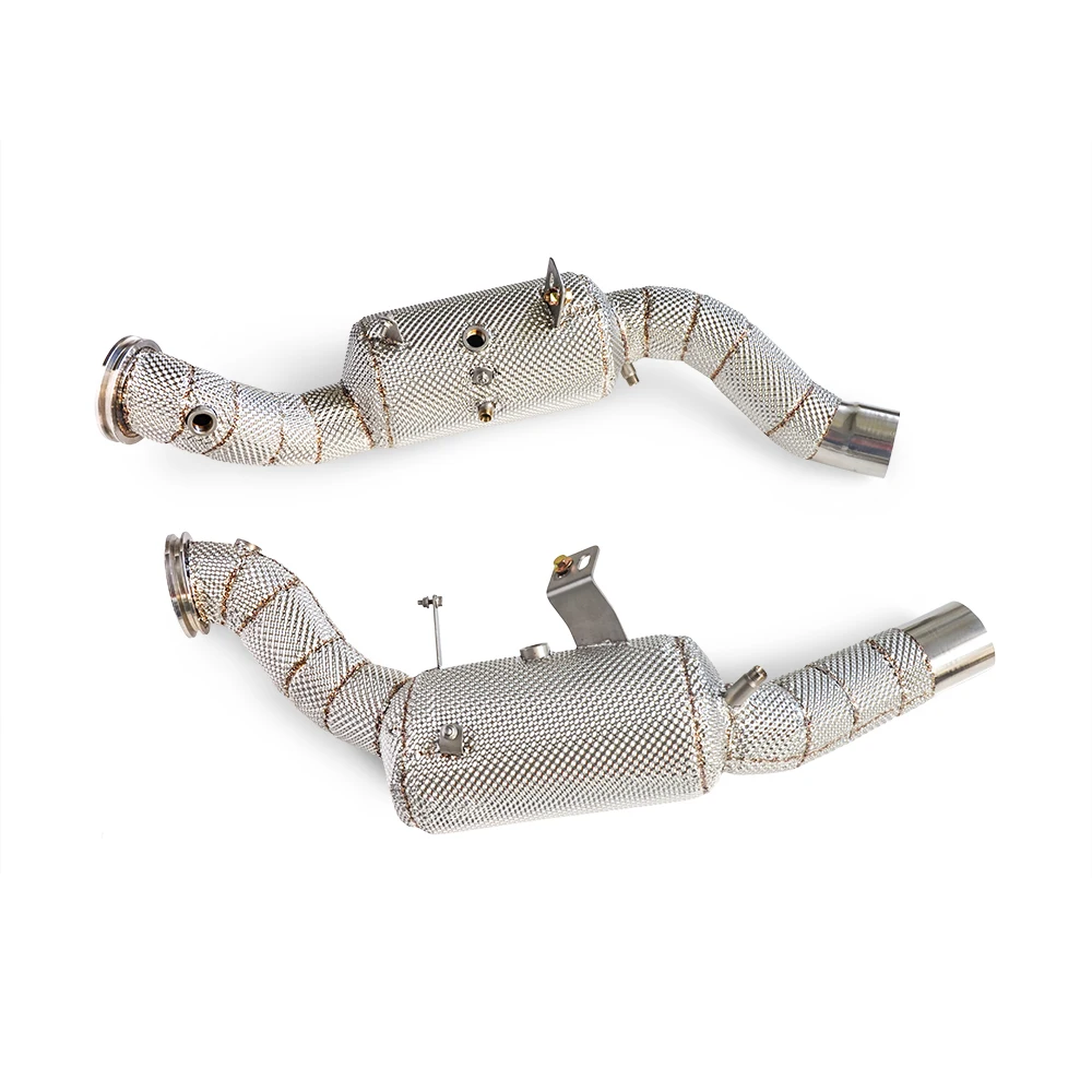 Performance Downpipe for Maserati Quattroporte President 3.0T 2020-2023 Racing Exhaust direct  Downpipe with Heat Shield