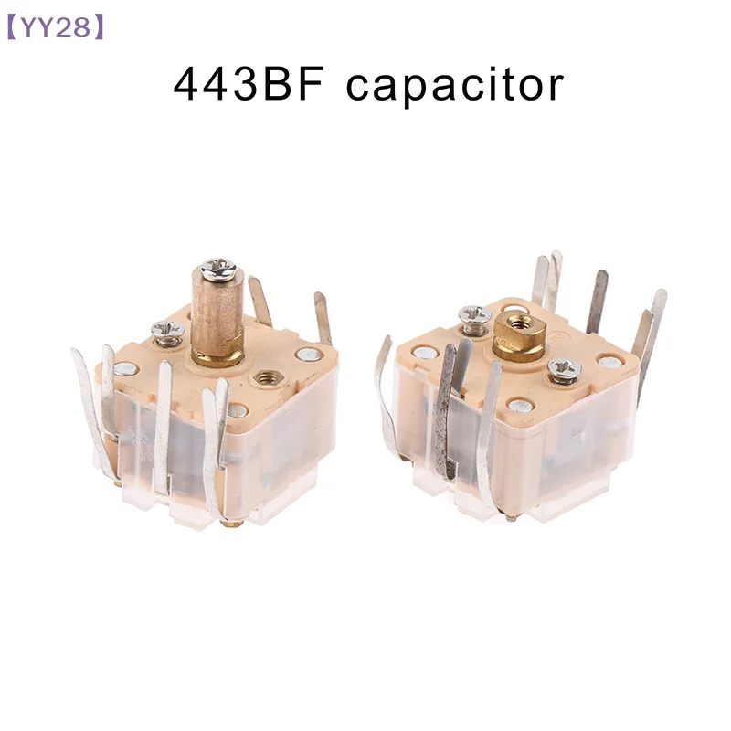 【YY28】1Pc Switch CBM-443BF-1AB4/088AM+FM Radio Thin Film Variable Capacitor 270P Double +20Pfm Double{Y}