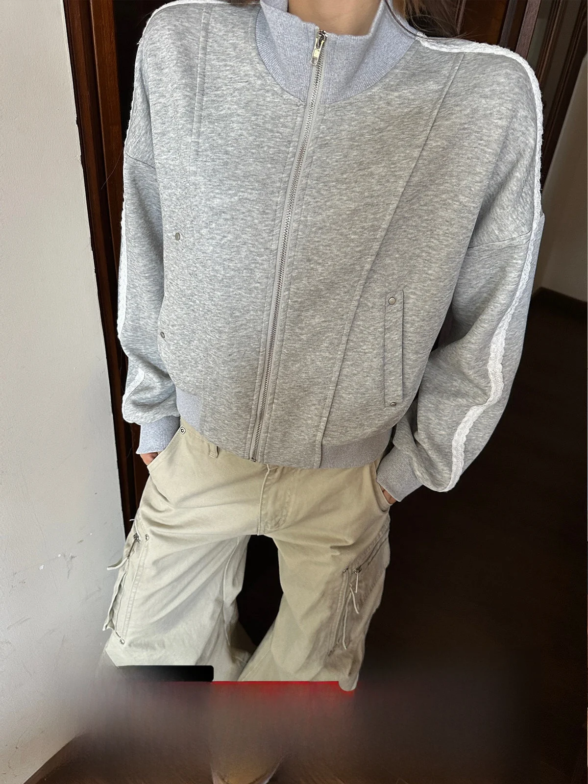 

Gogo Burn ey ort Толстовка Jaet женская, осень-зима 202, новый топ в американском стиле, женский свободный крой на молнии