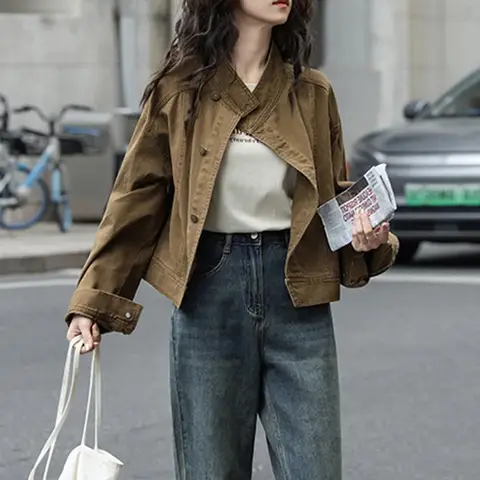 8 best sales महिलाओं की डेनिम जैकेट - №3