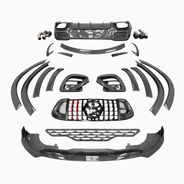 

High Quality Body Kit for Mercedes-Benz GLE63 Coupe Upgrade Bra-bus Style Front Lip Rear Diffuser Wheel Eyebrow Carbon Fiber