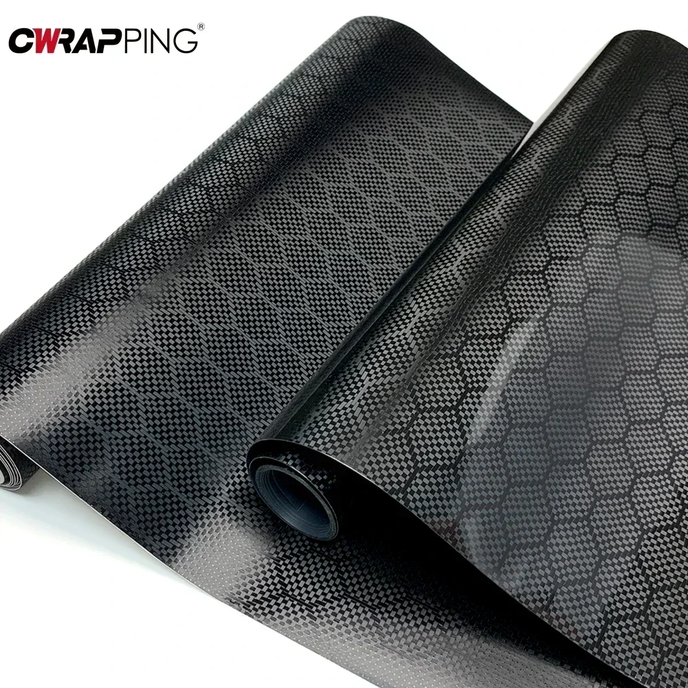 Car Adhesive Vinyl Honeycomb Auto Decal Wrap Film Waterproof Car Stickers Console Computer Laptop Helmets Skin Auto Accessories