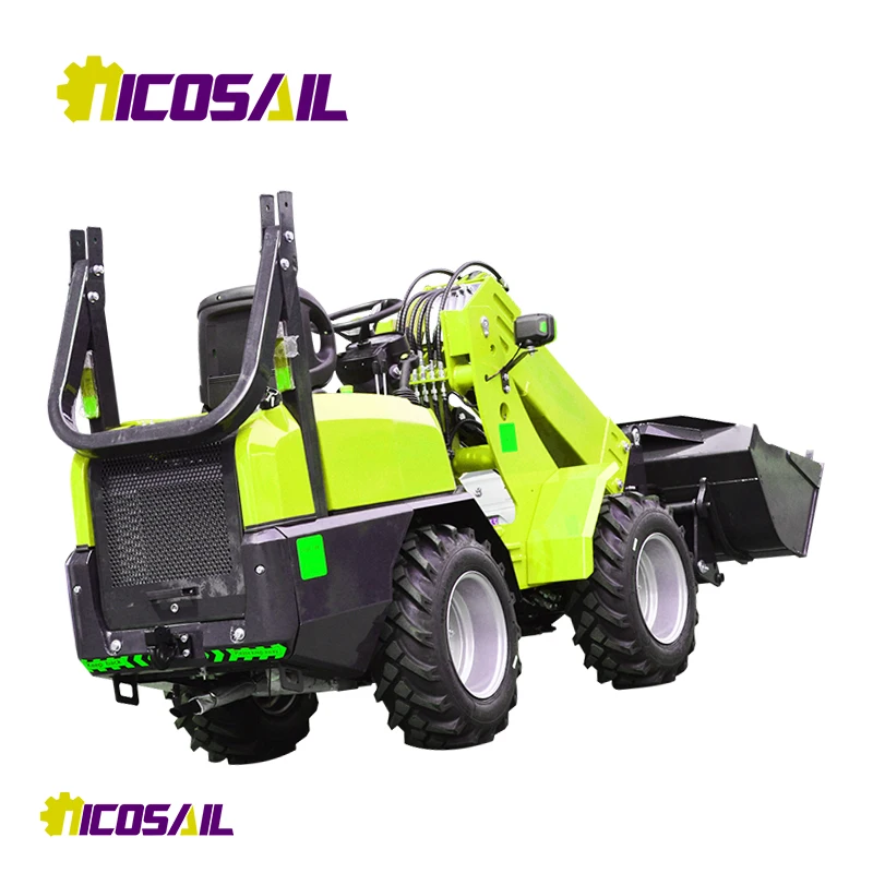 

High quality wheel loader front-end telescopic long arm loader with EPA CE price discount of 50%
