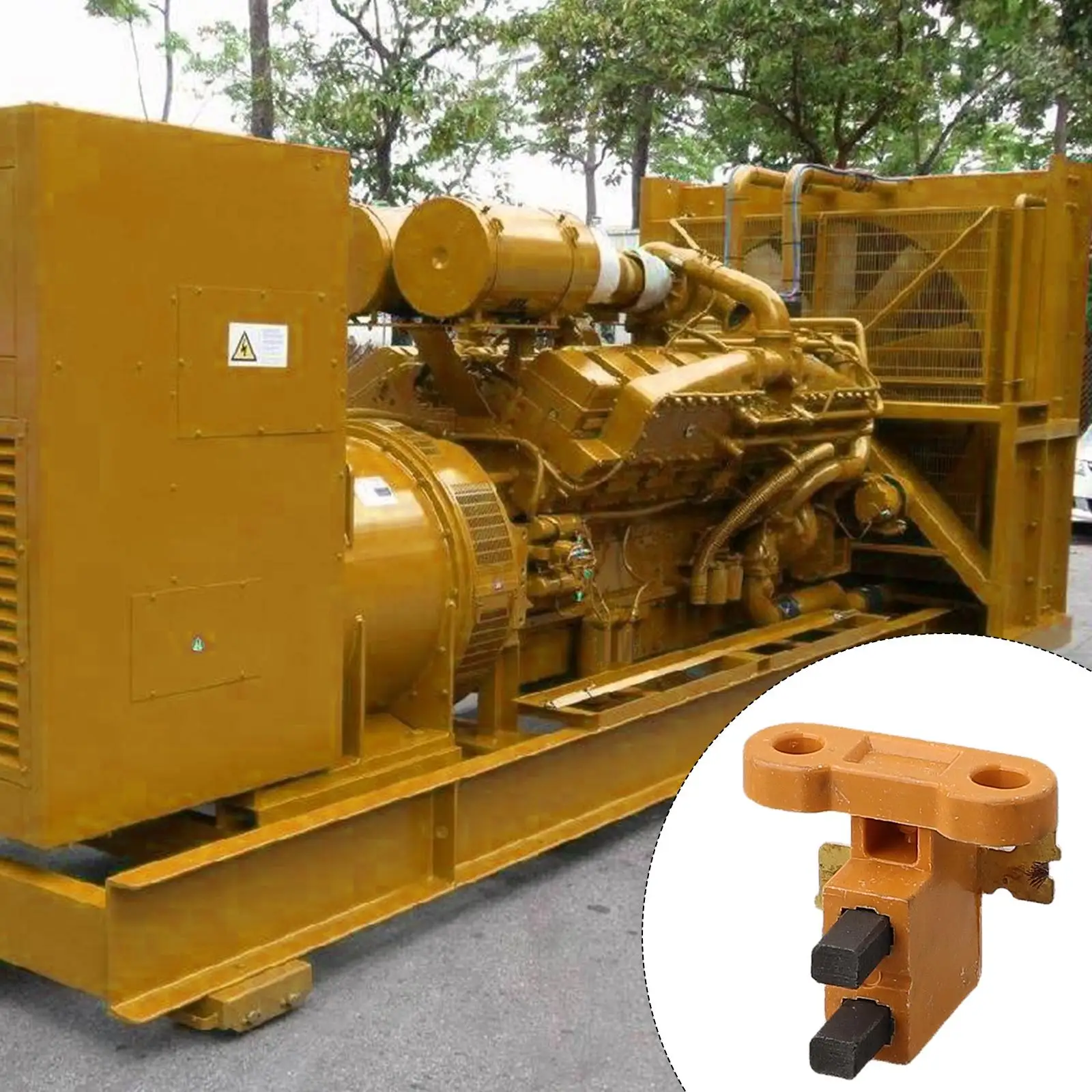 for durable Carbon Brush Holder Generator Parts 168F/188F 2-3KW 5-8KW Carbon Brush Holder Copper Electric   for