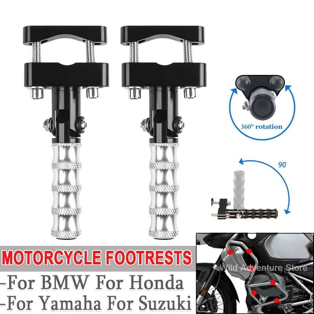 

Motorcycle Footrests For BMW R1200GS R1250GS F750GS F850GS Adventure F900R F800GS Highway Rotatable Folding Foot Pegs 22-28mm
