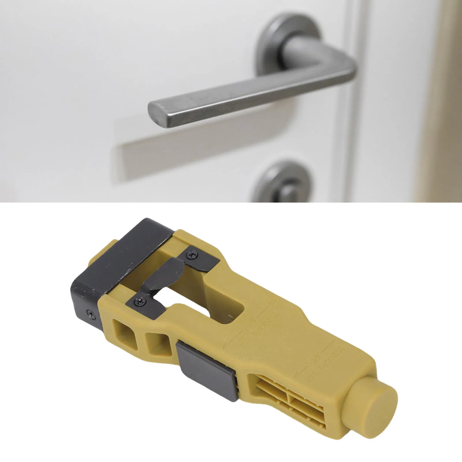 

Инструмент для установки дверей Инструмент для врезки дверей для установки дверного замка толщиной 1-3/4 дюйма 1-3/8 дюйма Нержавеющая сталь ABS Зеленый