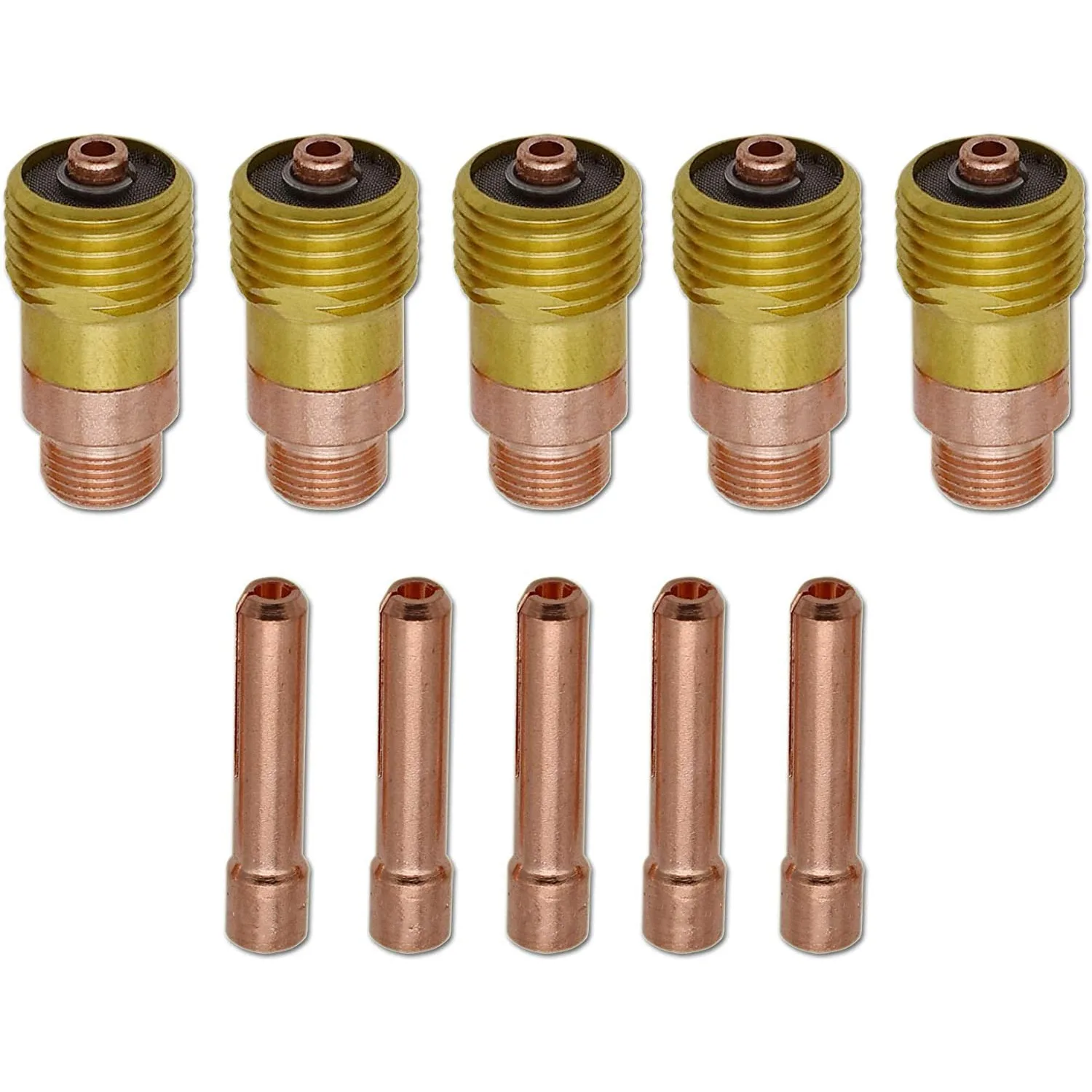 20Pcs TIG Stubby Gas Lens 17GL332 10N24S 3/32 & TIG Collet Kit for DB 17 18 26 Tig Welding Torch Weld Consumables