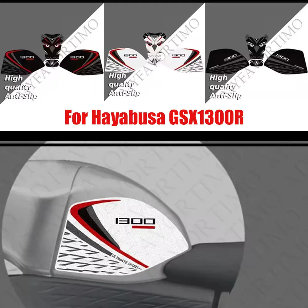 Motorcycle Fuel Tank Protector Decals  Matte Anti-slip Tank Side Grips Stickers  For Suzuki Hayabusa GSX1300R GSXR1300  GSXR1300