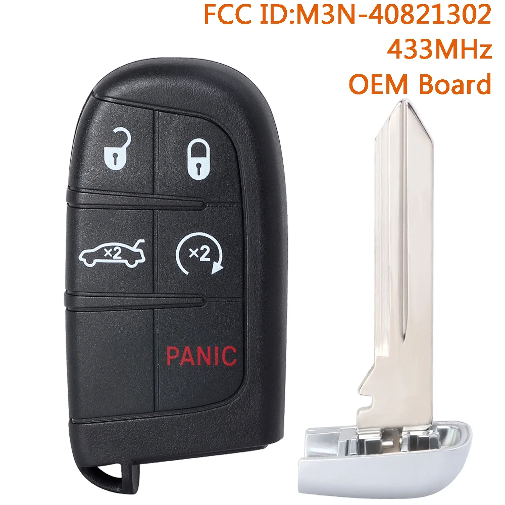 

Оригинальный смарт-ключ-брелок KEYECU OEM M3N-40821302 для Dodge Charger Challenger Dart 2011-2015 2016 2017 2018 ID46 5026676