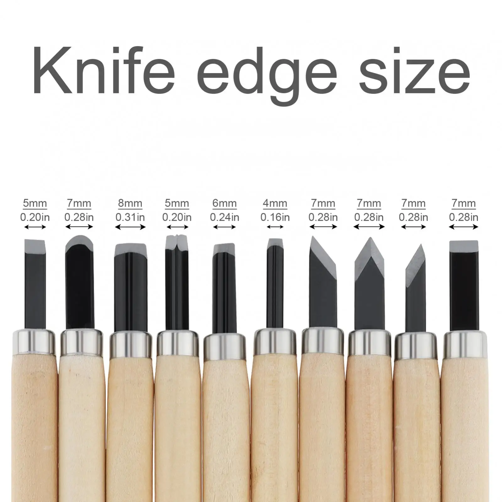 10 قطعة مجموعة إزميل نحت الخشب أدوات نحت الخشب