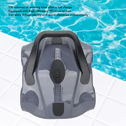 Robotic Swimming Pool Cleaner Labor Saving Strong Suction IPX8 Waterproof 100‑240V Automatic Pool Vacuum for Flat Bottom Pool