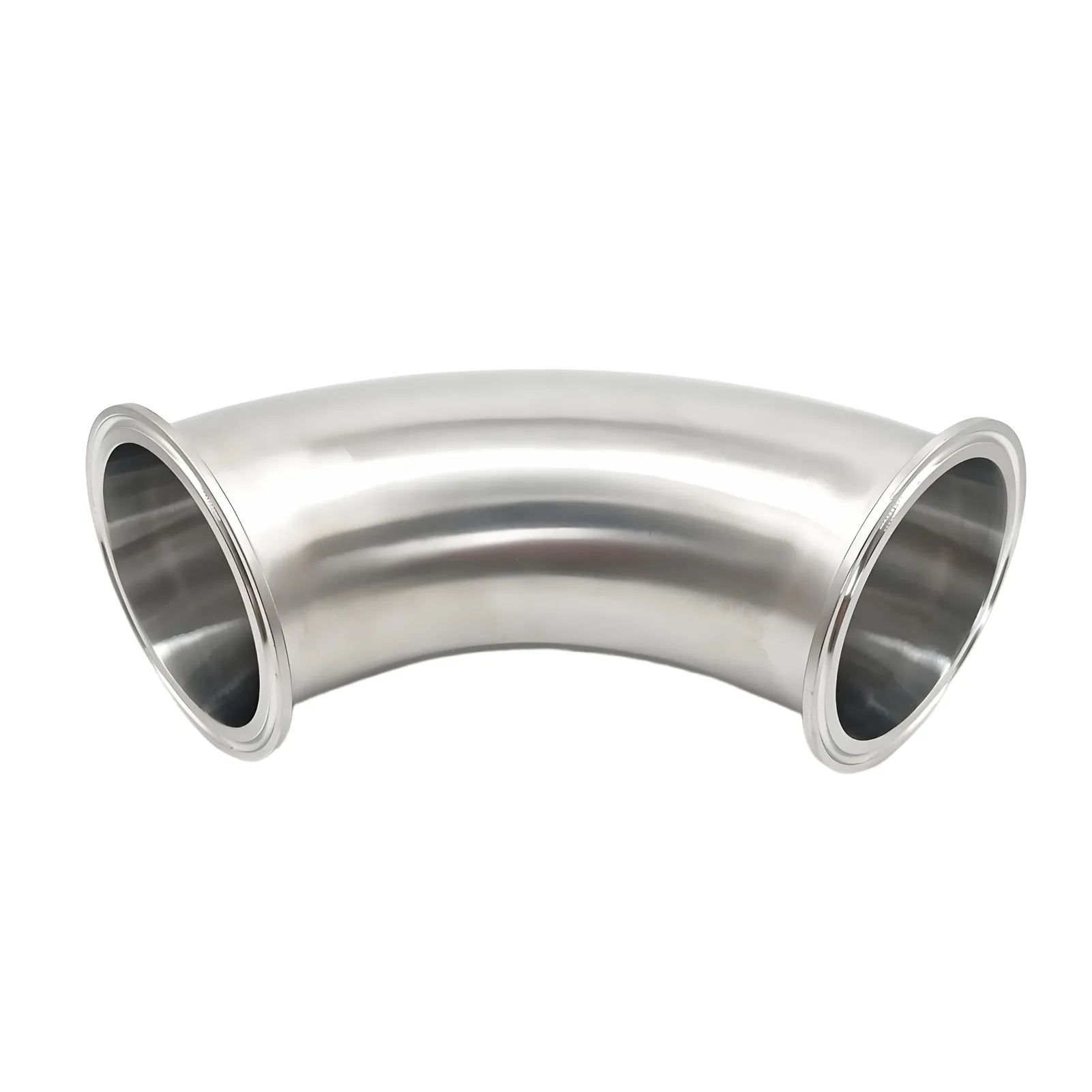 

3" and 4" Tri Clamp 90 Degree Elbow 304SS Stainless Steel Sanitary 76/102mm Tube OD Bend