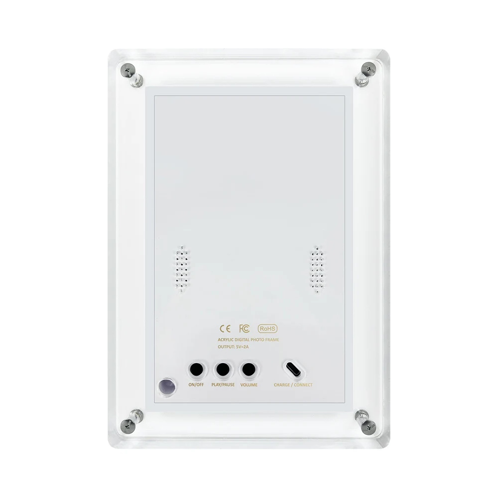 7 Inch Desk Digital Photo Frame Album Video LCD Acrylic Digital Picture Frame Motion Video With Battery