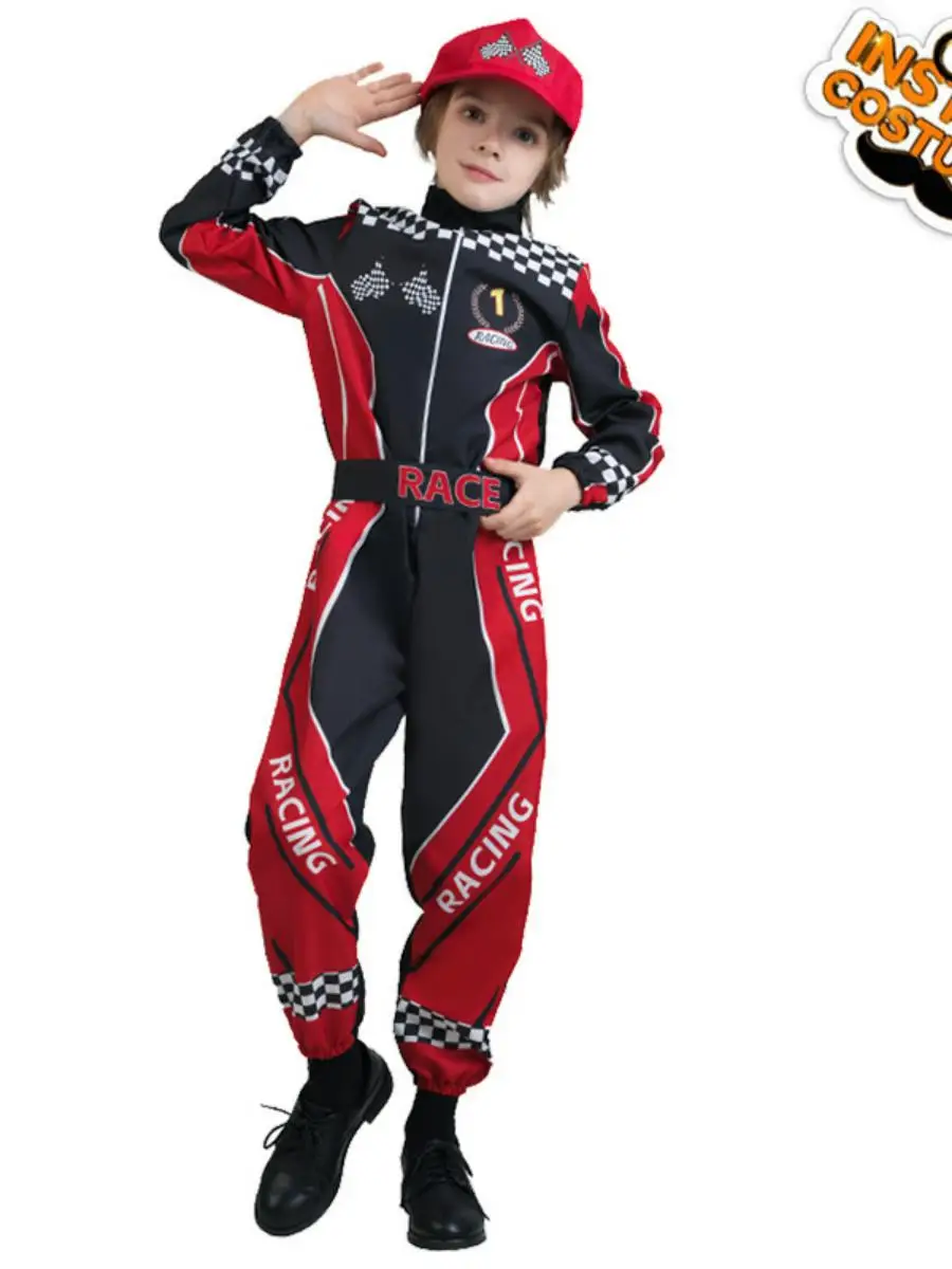 

Детский сценический костюм, гоночный костюм на Хэллоуин, национальный сценический костюм, полиэстер