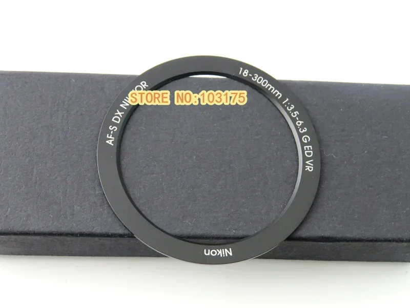 NUOVO Nome dell'obiettivo anteriore Anello di copertura Piastra distintivo per Nikkor Nikon AF-S DX 18-300mm 1:3.5-6.3 G ED VR Camera