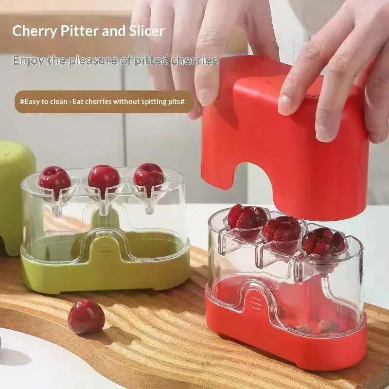 Cherry Pitter Food Grade Multi Slot With Fast One Press Operation Easy Clean For Home Kitchen Baking
