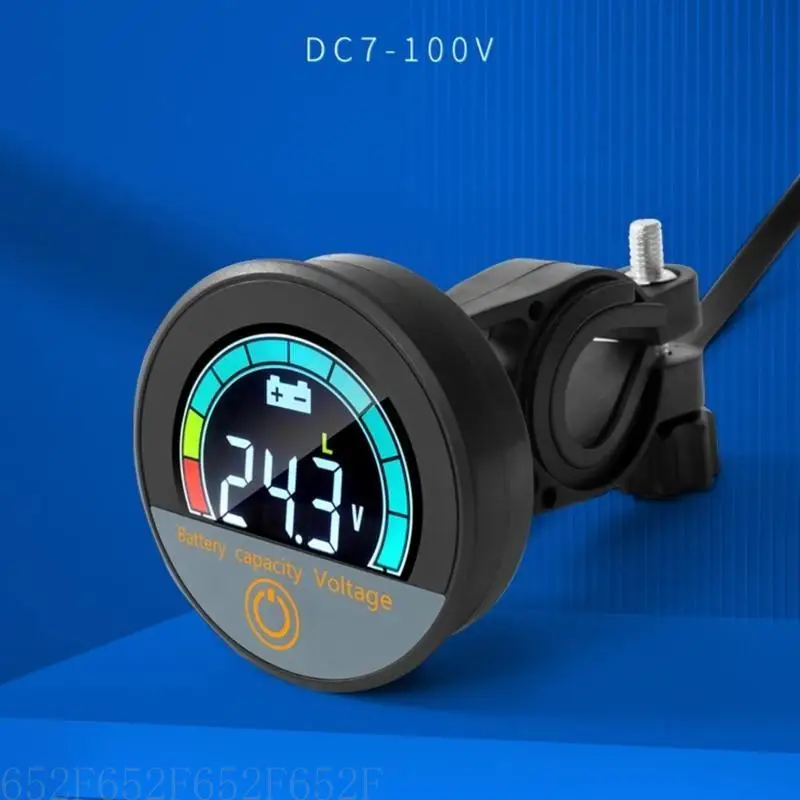 Battery Capacity Voltmeter Meter Monitors Battery IndicatorMonitor Module Electric Quantity Detectors Reader for Vehicle