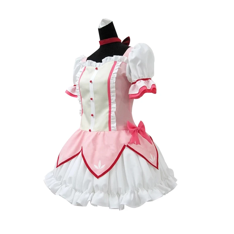 Anime Puella Magi Madoka Magica Magical Girl Kaname Madoka Cosplay Costume Short Ball Dress Cosplay Costume Halloween