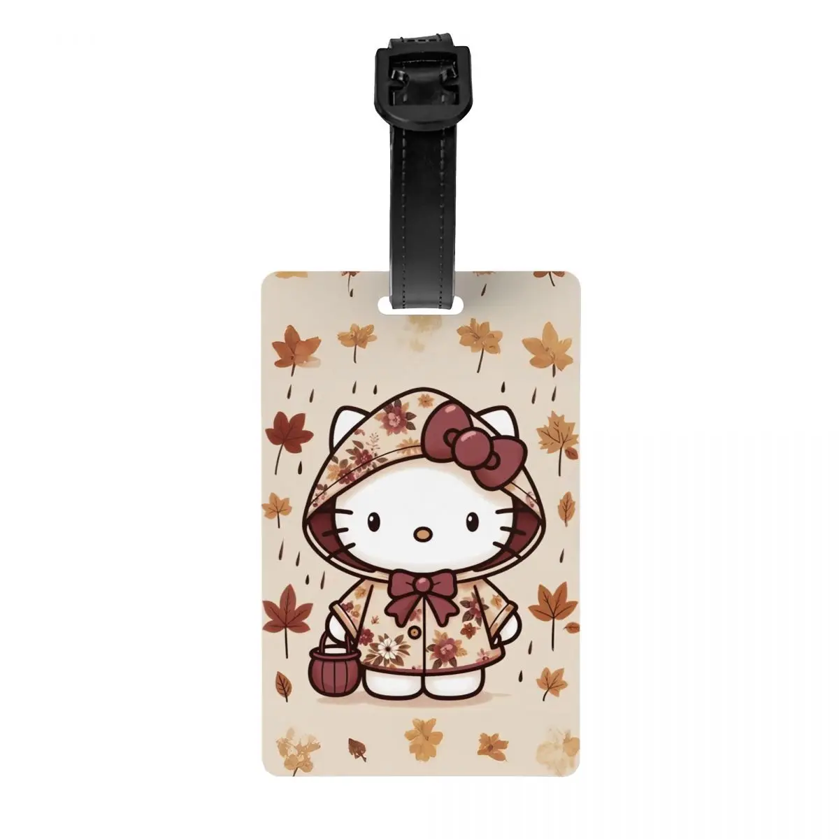 

Cute Cartoon Cat Hello Kitty Luggage Tags for Suitcases Cute Baggage Tags Privacy Cover Name ID Card