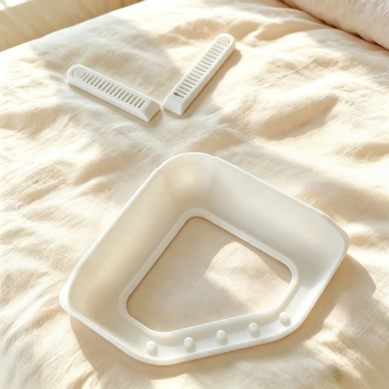 4sets-White non-slip sheet buckles (one for each mattress corner), secure non-slip sheet corner fasteners.