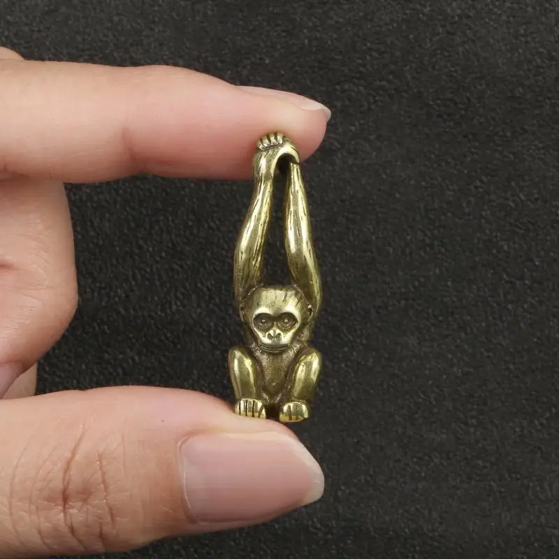 Monkey Figurine Animal Statue Ornament Home Office Desk Decor Alloy Monkey Figurine Animal Statue Ornament Home