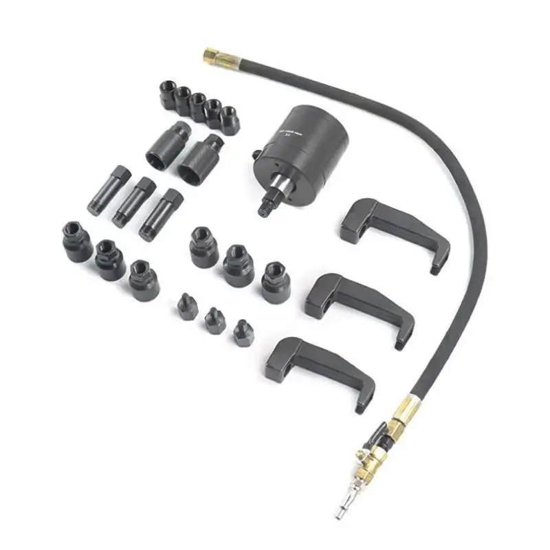 Pneumatic Fuel Injector Cleaning Removal Kit Car Repair Special Tool