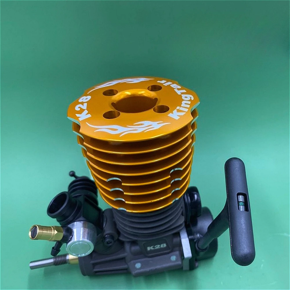 Motor de Metal K28 de 28 niveles, 4,6 cc, escala 1:8, arranque por cuerda, Control remoto de alta potencia, todoterreno, modelo de motor de camión monstruo, juguete