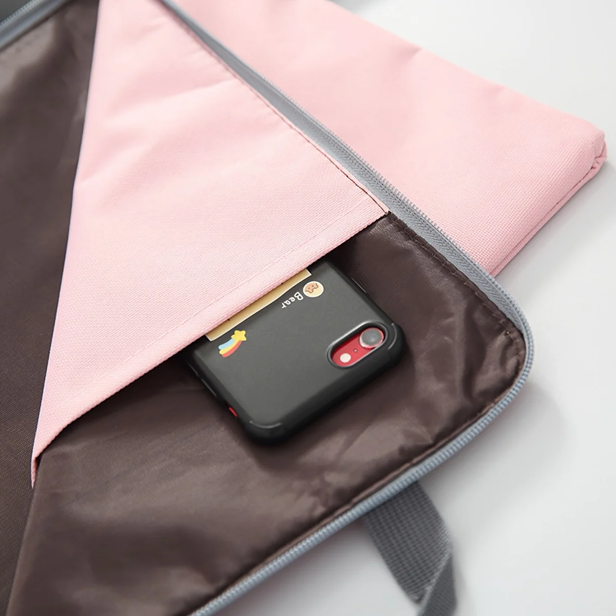 Portable A4 Zipper Document Bag Oxford Fabric File Folder Handheld Paper Organizer for Office Business Travel