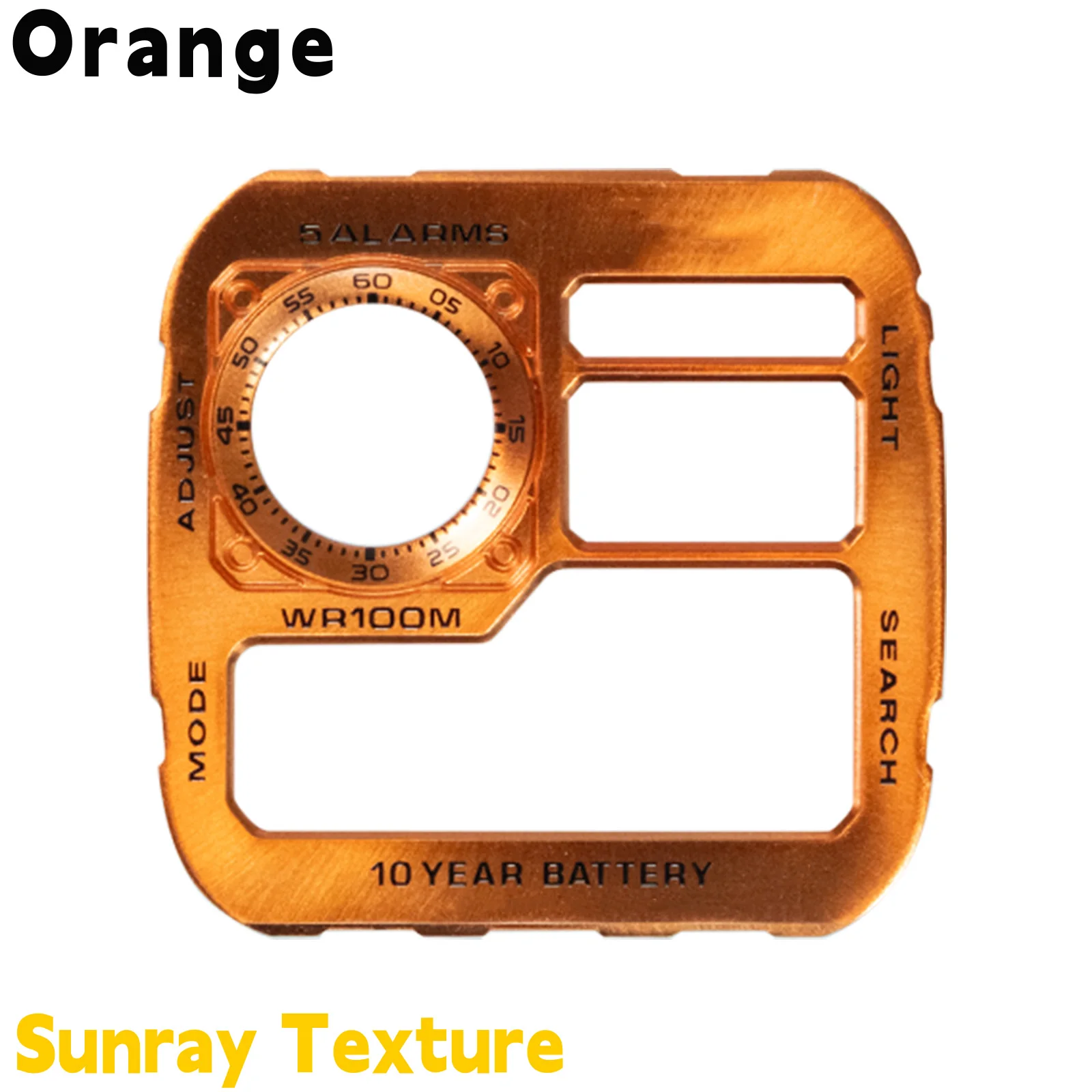DIY Zifferblatt-Modifikation für Casio AE1200 Uhr, Sonnenschliff-Textur, Japanisches Kupfer, Hochwertige AE-1200 Uhren-Modifikationszubehör – Detail 12