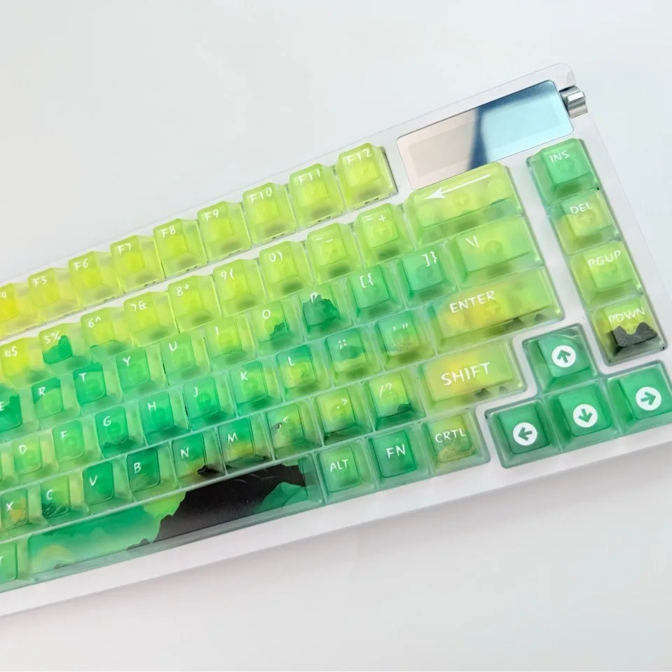 Bitter Winter Harbor/Bow Creek Valley Original factory smudged 5-sided misty mechanical keyboard keycaps Original factory suppor