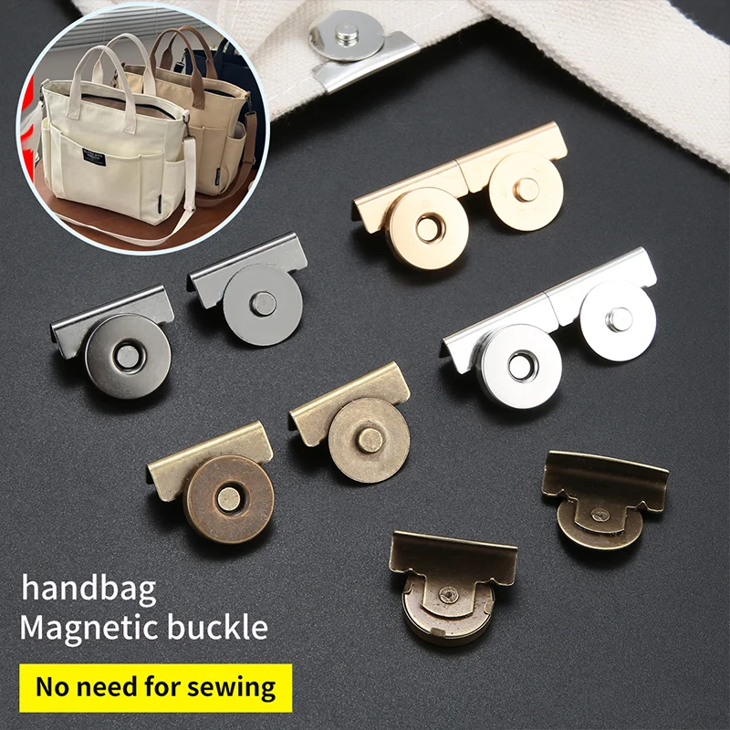 Magnetic Buckles, Bag Buckle Accessories, Magnetic Buckles, Strong Magnetic Buckles, Leather Bag Suction Buckles, Concealed Buck