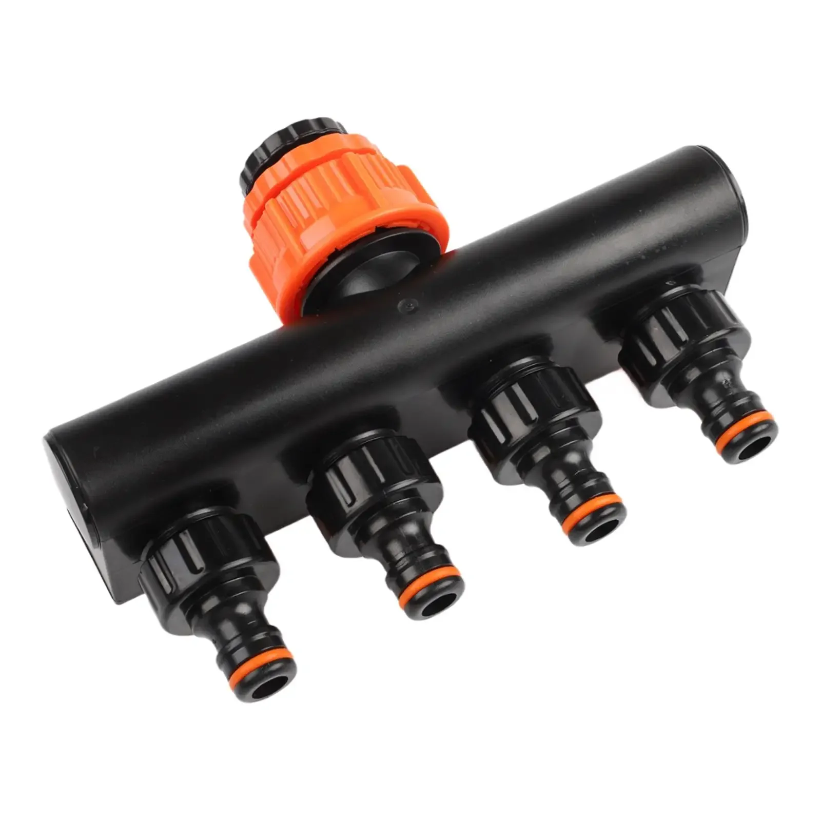 Faucet Connector Green Garden Hose Splitter Plastic Construction Precise Outlet Adjustment Integrated Ball Valves