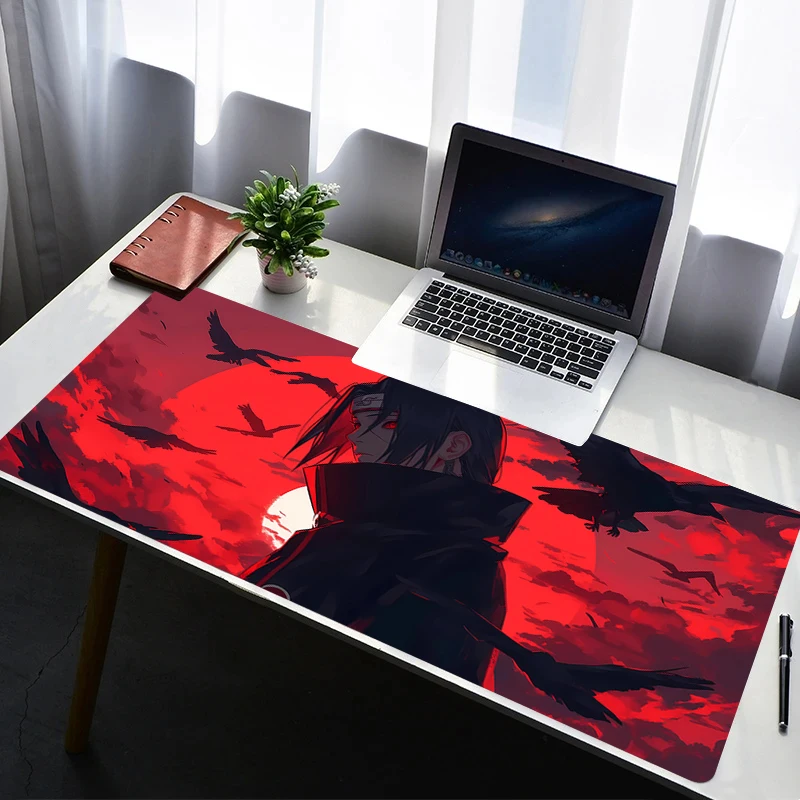 

Mouse Pad Non Slip Rubber Mousepad Naruto Itachi Uchiha Laptop Gamer Cabinet Keyboard Pad Office Computer Gaming Desk Mouse Mat