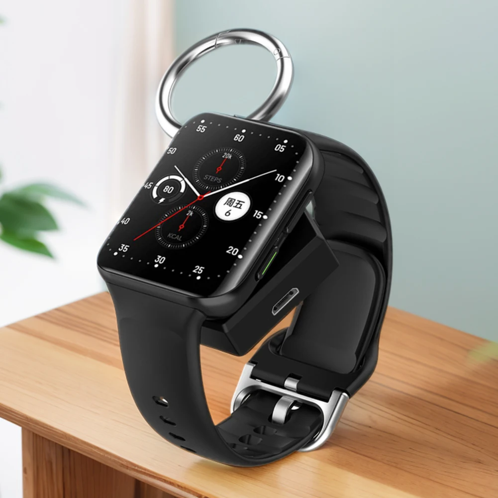 Universal Wireless Watch Charger Compatible with OPPO and Oneplus Smart Watches Portable Magnetic Charging Device