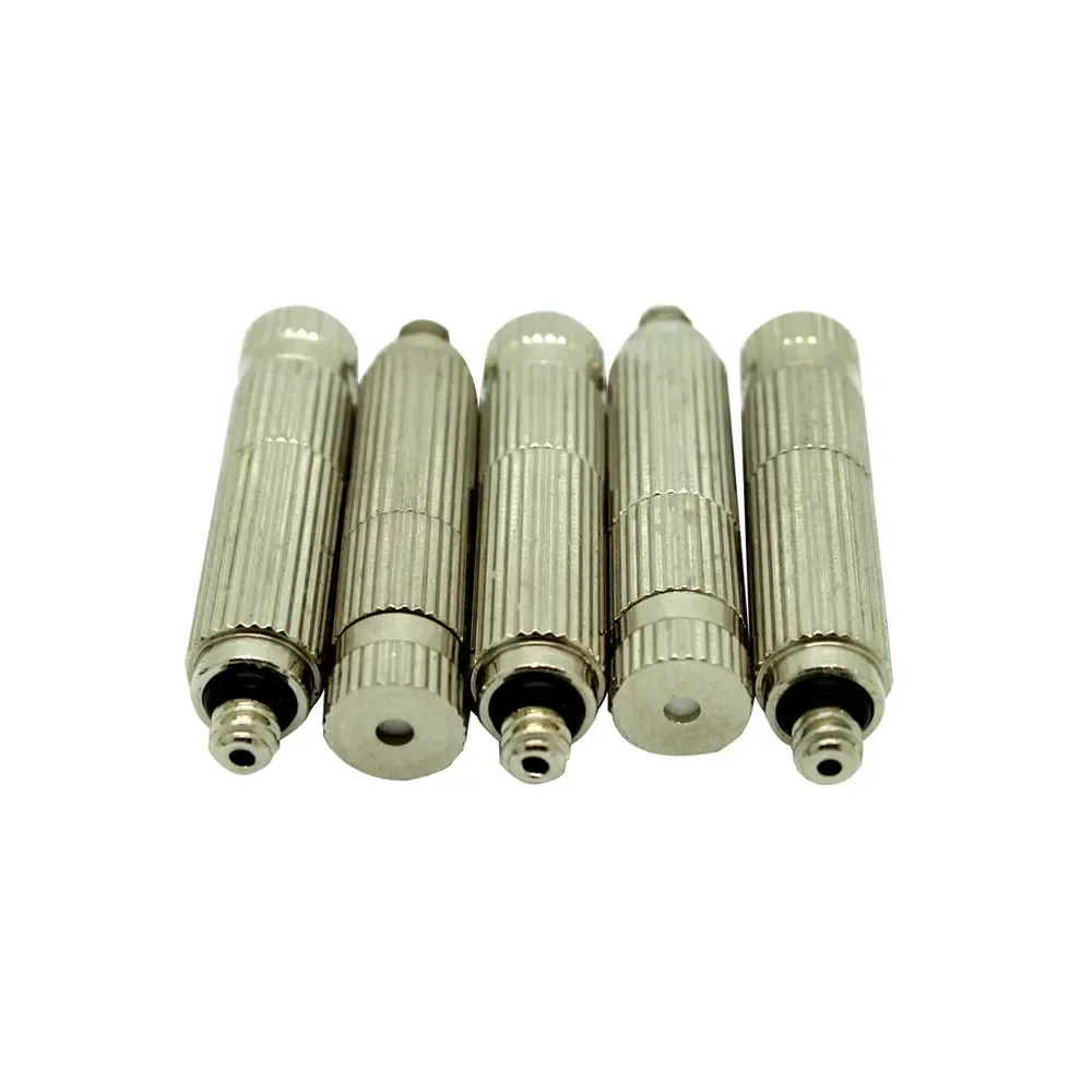 

Nickeled Brass Nozzles with Filter Adjustable High Pressure Misting Garden Nozzle For Misting Cooling System 0.1-0.5mm