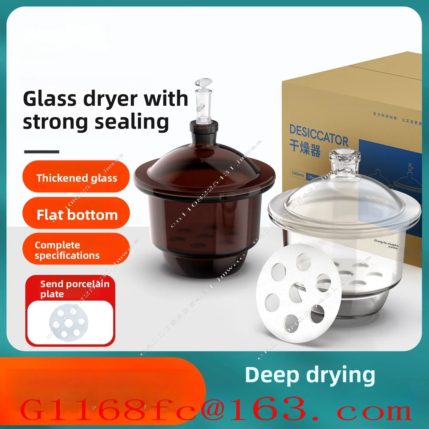 Moisture-proof Drying Dish Laboratory Vacuum Dryer Transparent 150mm