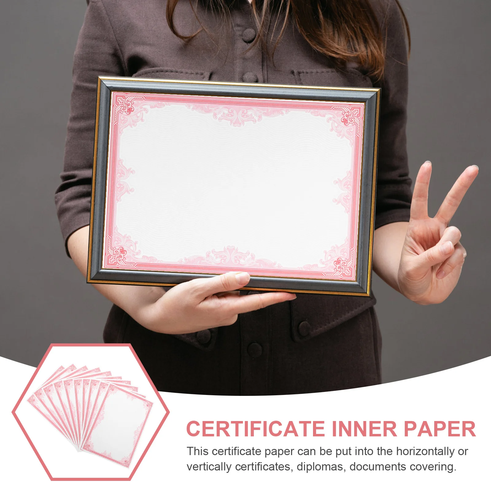 

10 шт., 10 листов, бумага для записи, красная пустая бумага формата А4, документы для печати на дипломах, домашний офис, записываемая бумага для сертификатов