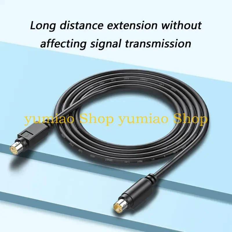 587B MD8 8Pin Data Transfer Cable For PLC Programming 1M/2M Length PVC Cord Male To Male/Female