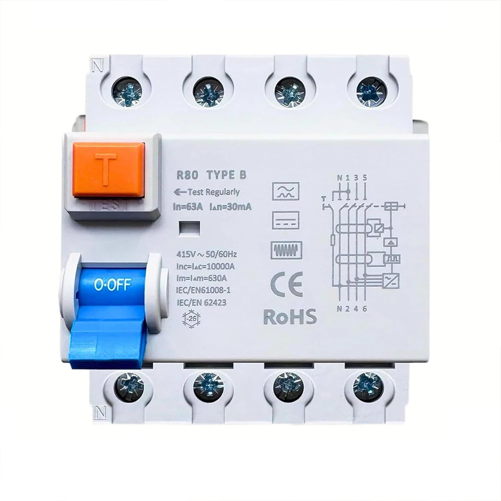 

Circuit Breaker White Residual Current Circuit Breaker Excellent Insulation Properties Charging Stations For Charging Stations