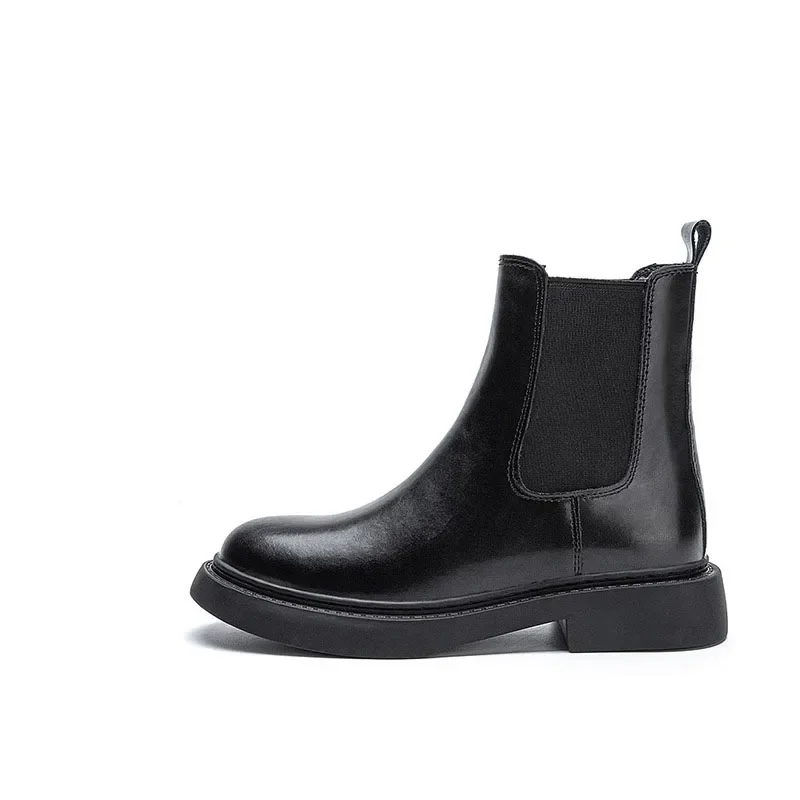 Kurze Stiefel Damen neuer Stil Schornsteinstiefel flache Stiefel