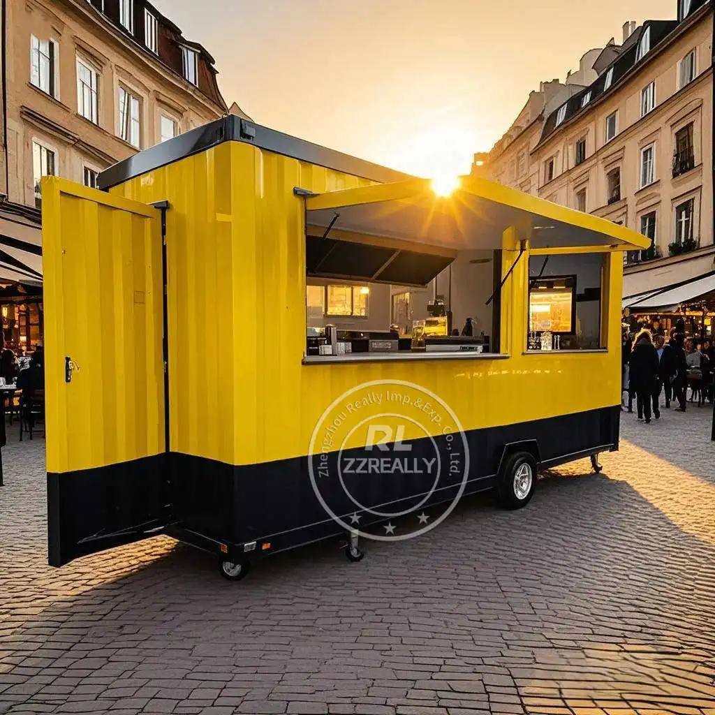 20FT Prefabricated Container Bar Mobile Container Restaurant Coffee House Food Kiosk Cafe Shop For Sale