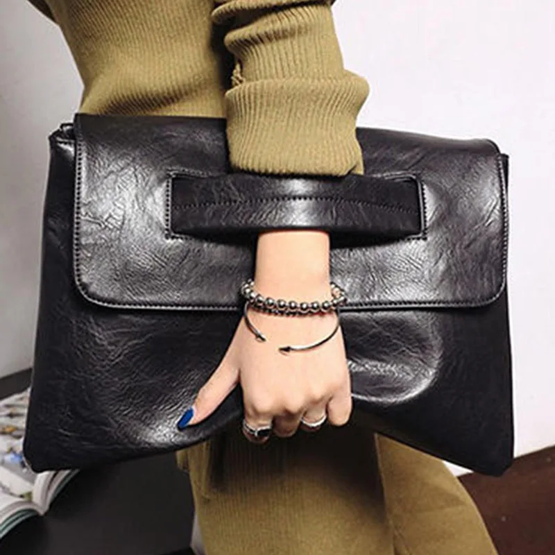 

Fashion Evening Bag Elegant and Exquisite Vintage Pu Leather Clutch Bag Large Capacity Wristlet Handbag Women's Wallet Envelope