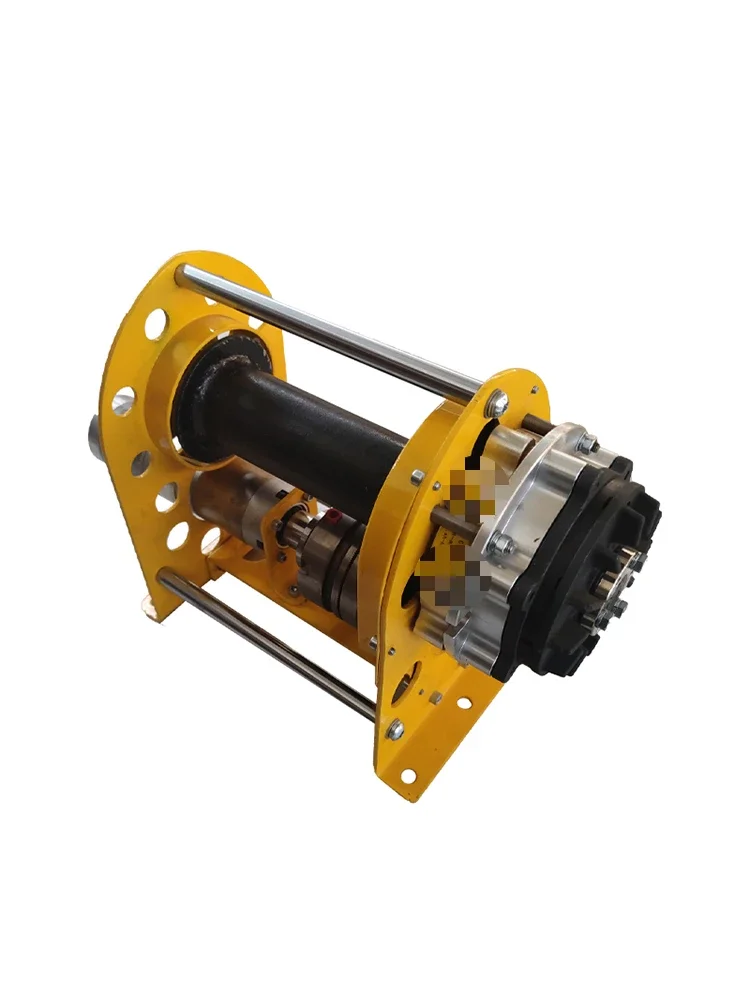 Small pneumatic winch compressed air as power source explosion-proof clutch gravity-free pneumatic