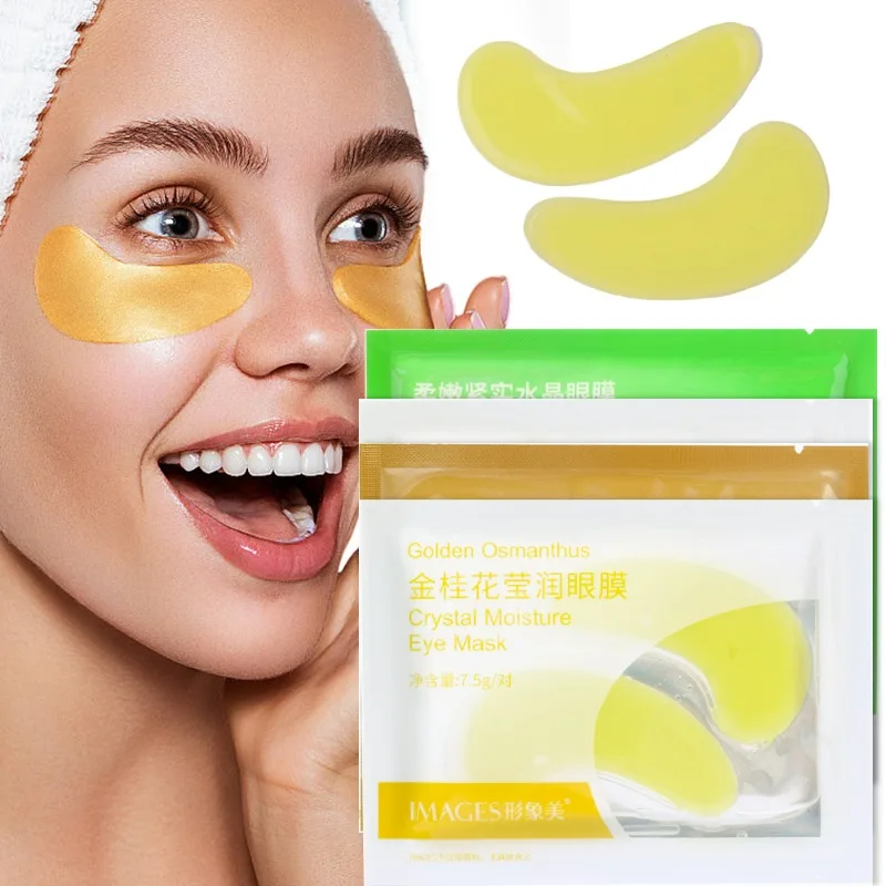 1/5 Pairs Moisturizing Gold Collagen Eyes Mask Mung Bean Anti-Wrinkle Anti Aging Fade Fine Lines Dark Circles Skin Care Patches