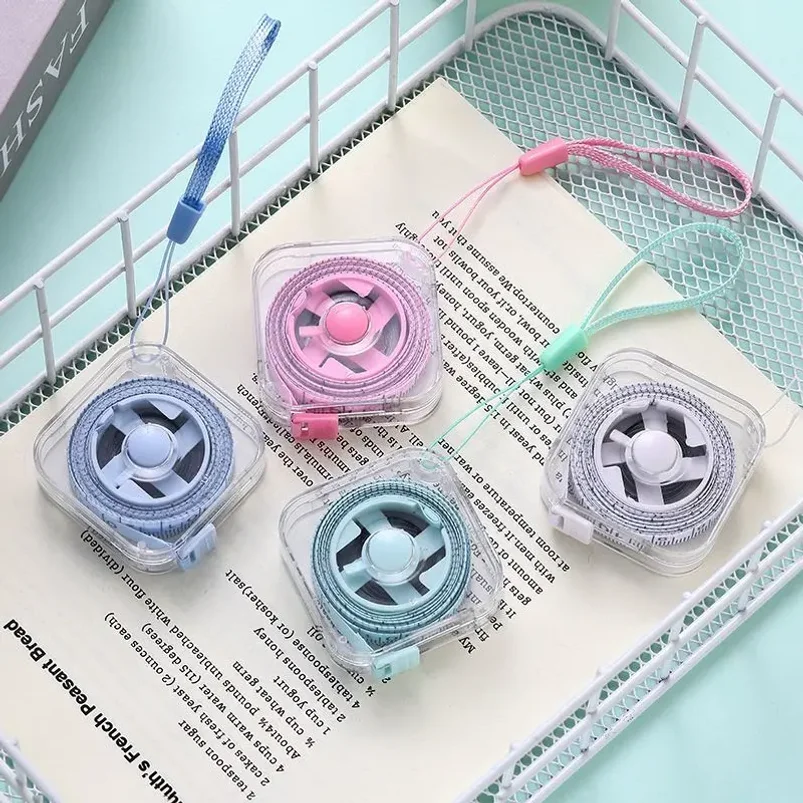 2-Meter Mini Metric and Imperial Durable Measuring Tape Multifunctional and High-Precision Household Shrinkage Measuring Tape